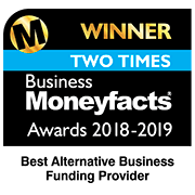 The image shows Kuflink as a Moneyfacts two time winner awards 2018-2019